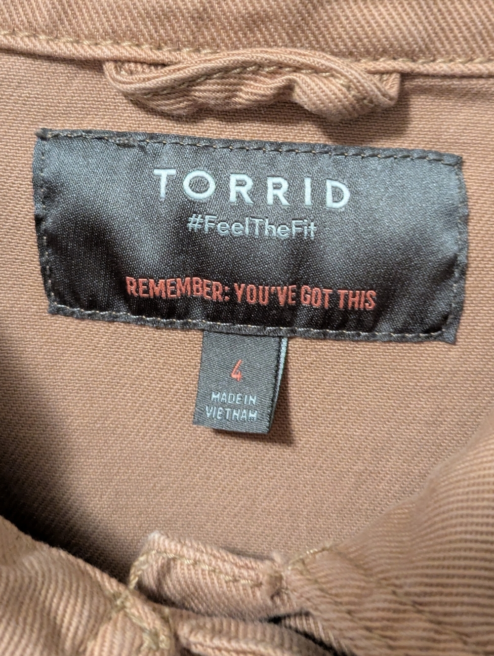 Torrid Tan Denim Shacket - Women's Lightweight Button-Front - Picture 2 of 12